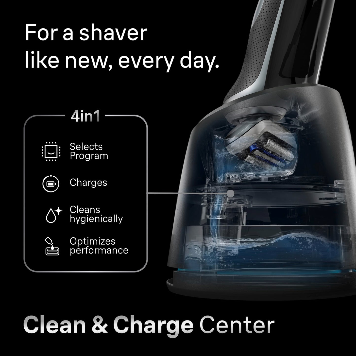 Braun Electric Shaver for Men, Series 7 7171cc, Wet & Dry Shave, Turbo & Gentle Shaving Modes, Waterproof Foil Shaver with Precision Trimmer, Space Grey