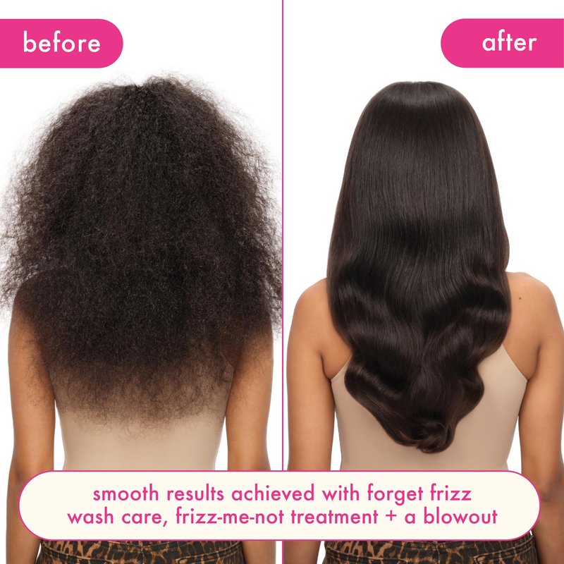 amika forget frizz anti-frizz shampoo, 1000ml | smoothing, humidity protection, up to 72 hour frizz control + lightweight hydration, for medium to thick coarse hair types 2a-4c