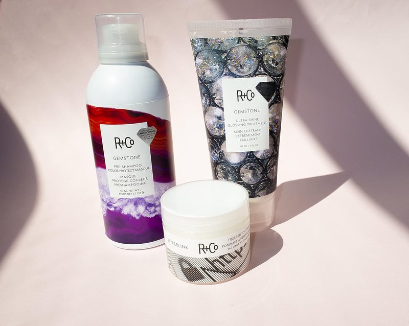 R+Co Gemstone Ultra Shine Glossing Treatment - 147 ml | High-Gloss Hair Serum for Shine and Smoothness