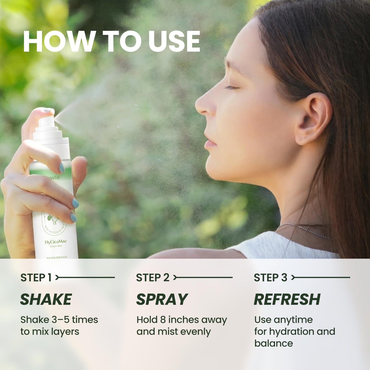 elravie HyCicaMue Green Face Mist | Ultra-Fine Face Spray for Instant Calming & Moisturizing | Cica, Peptide, Ceramide, Hyaluronic Acid | Reduce Excess Sebum & Soothe Irritated Skin | Korean Skin Care
