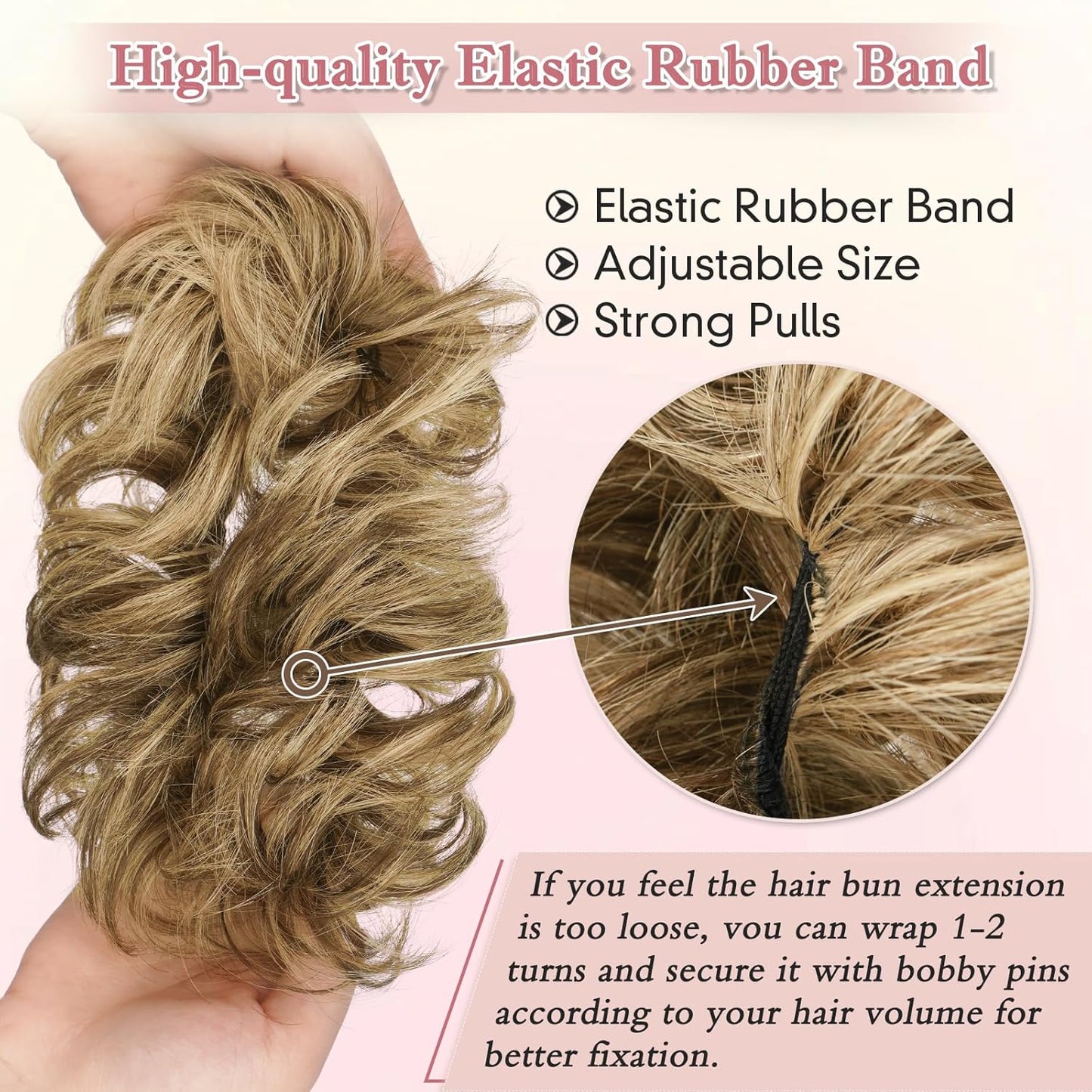 Messy Bun Hair Piece for Women - 100% Real Human Hair, 30g + 26g | Effortless Style