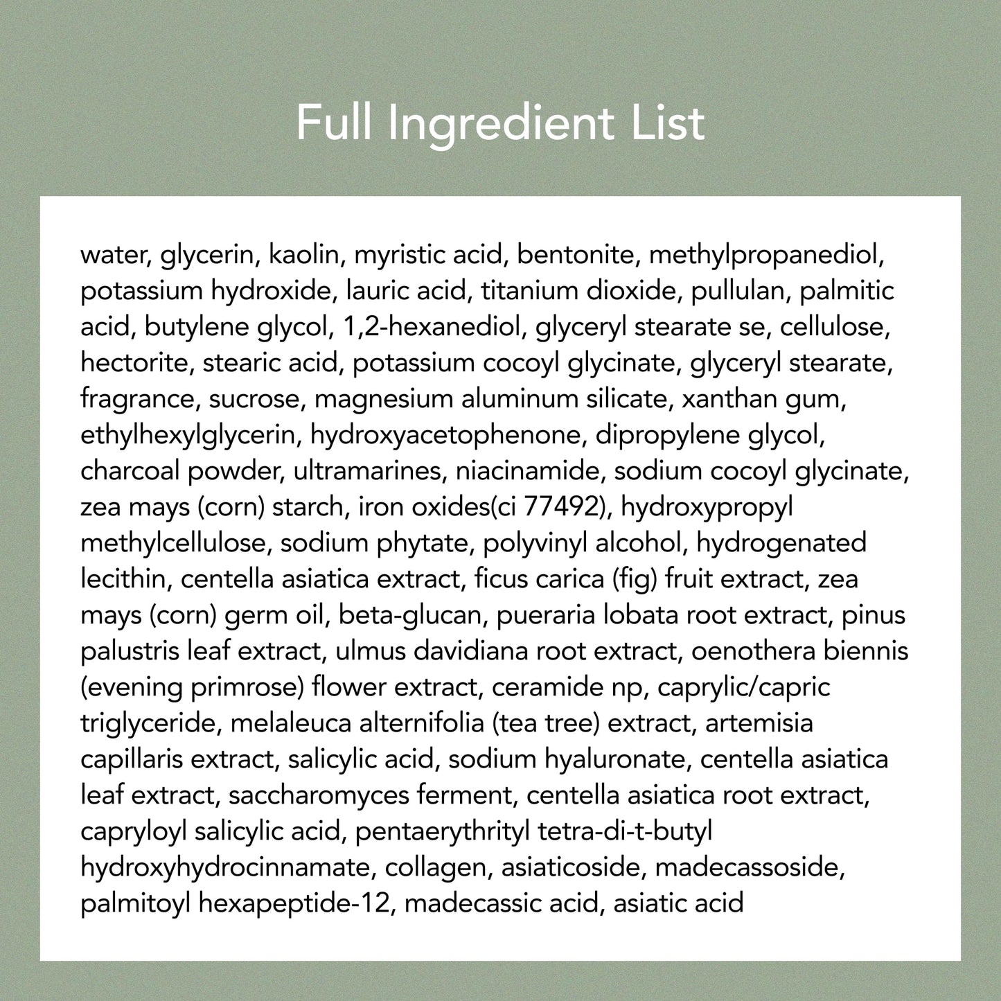 Whipped Korean Face Wash, Doubles as a Face Mask, Clay Charcoal, for Blackheads and Pores, A Deep Cleansing and Exfoliating, Peptide, Vegan Collagen