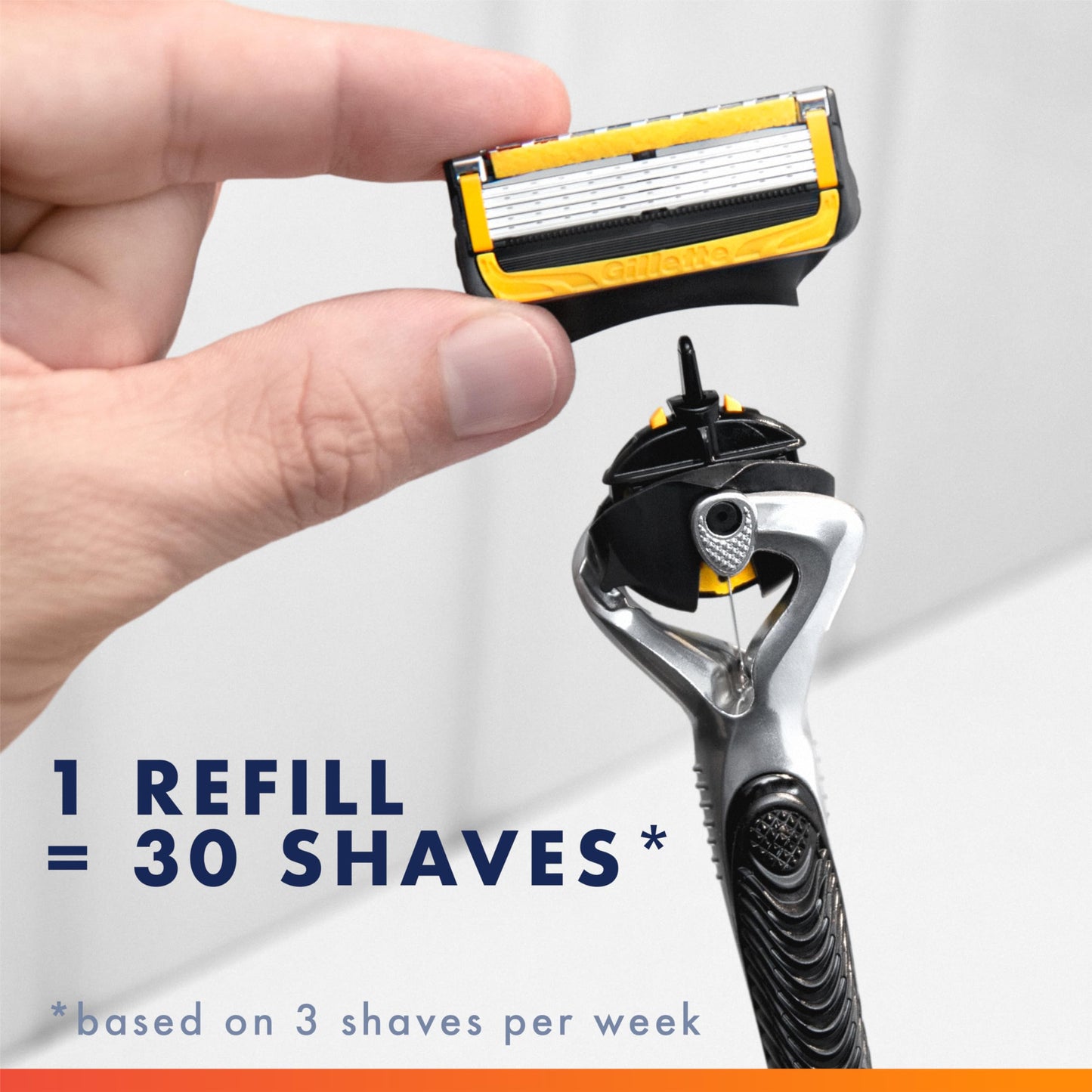 Gillette ProGlide Shield Razor Blade Refills for Men, 5-Blade Cartridges with Lubrication, Precision Trimmer, Fits Fusion5 and ProGlide Handles, 8 Count