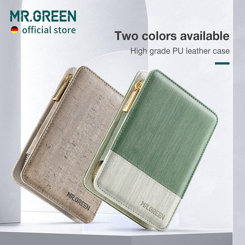 Manicure Set - Stainless Steel Nail Clipper & Pedicure Kit with PU Leather Case | Green
