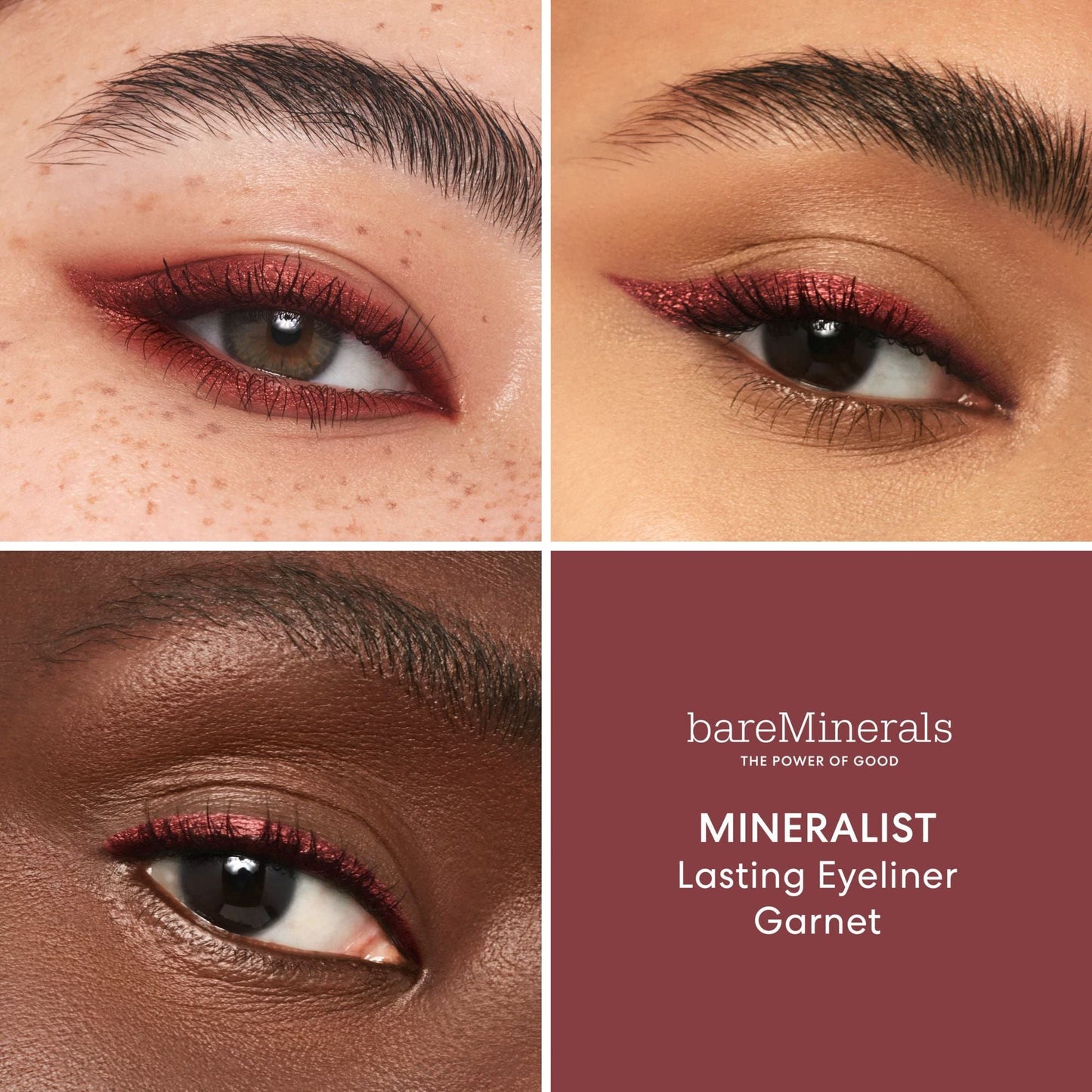 bareMinerals Mineralist Lasting Eyeliner, Garnet, Vegan, Cruelty-Free & Dermatologist-Tested