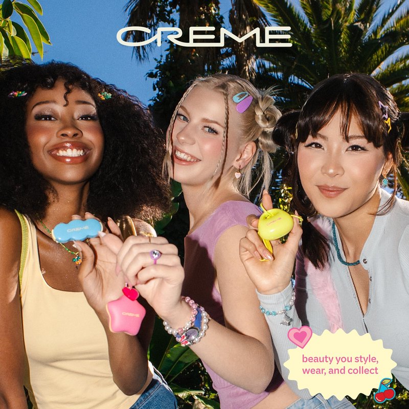 The Crème Shop Plush Pout Lip Butter Lip Balm Key Chain Charm | Korean Formula with Peptides and Squalane to Instantly Hydrate, Nourish, Moisturize, and Soften Dry Lips- Original
