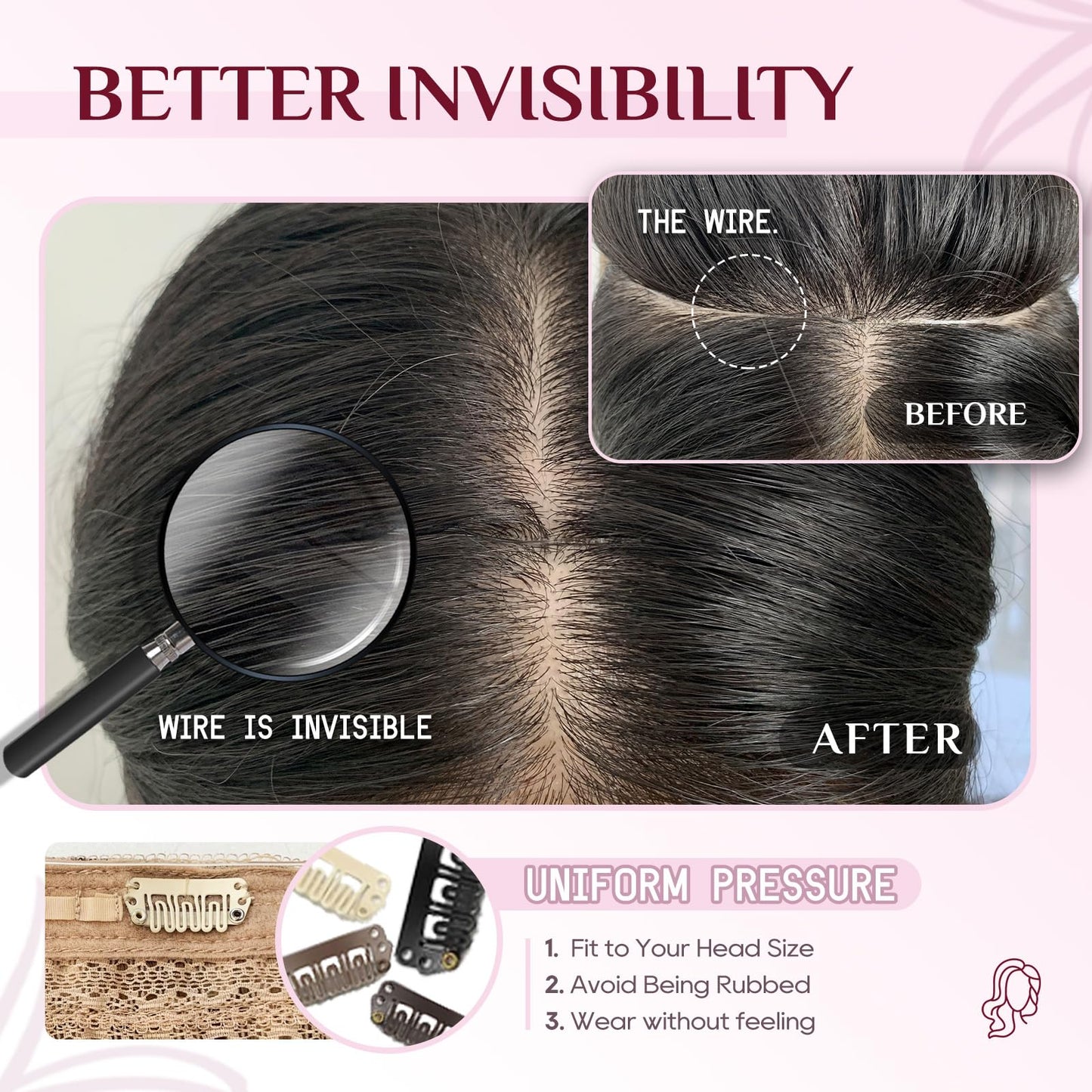 Halo Hair Extensions - Dark Brown to Gold Blonde and Bleach Blonde Adjustable Size Removable Secure，Halo Extensions Real Human Hair, 3/8/22 70g 14Inch