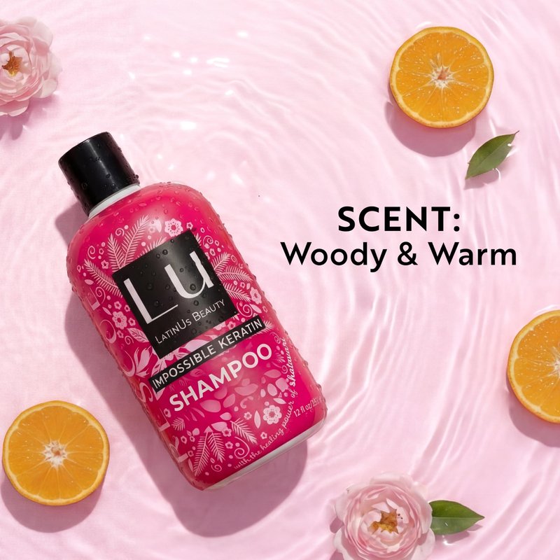 Lu by LatinUs Beauty Rescue Shampoo Set | Hair Repair Shampoo for Dry, Damaged & Color-Treated Hair, Shatavari Infused Glycerin, Daily Repair Hair Products | 12 Fl Oz Each | 2-Pack