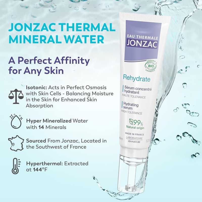Organic Pure Hyaluronic Acid Hydrating Serum - 24H Moisture for Plump, Dehydrated Skin | Safe for Sensitive Skin - 1.01 Fl Oz