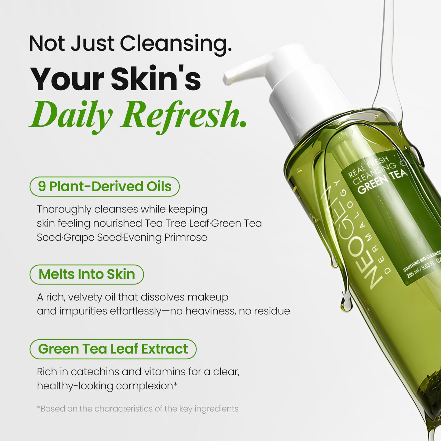 DERMALOGY by NEOGENLAB Real Fresh Foam (GREEN TEA OIL)