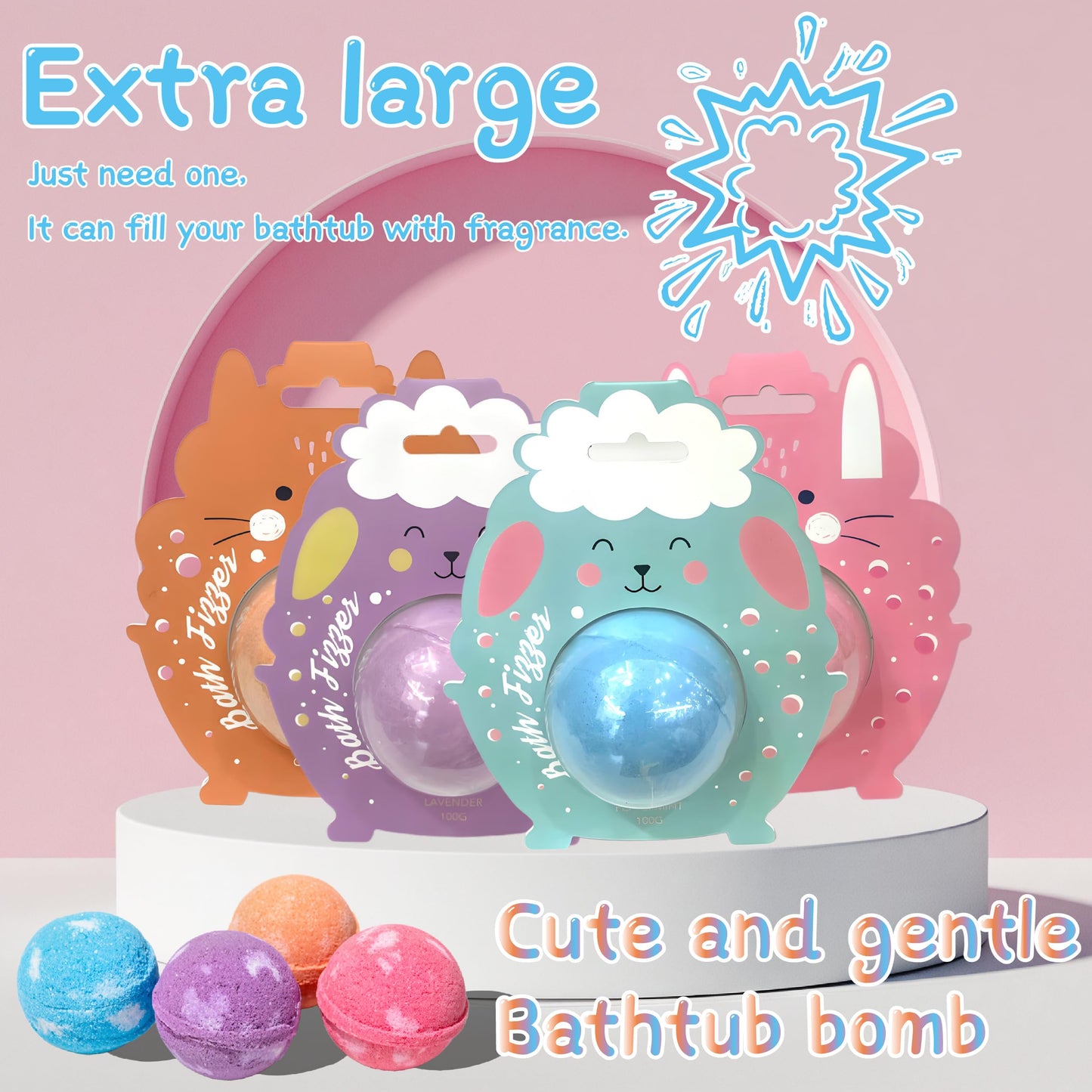 Bath Bombs for Women Gift Set,Handmade SPA Bubble Bath for Relaxing,Gift for Her/Him, Women, Wife, Mother,Four Styles and Four Fragrance（8pack）