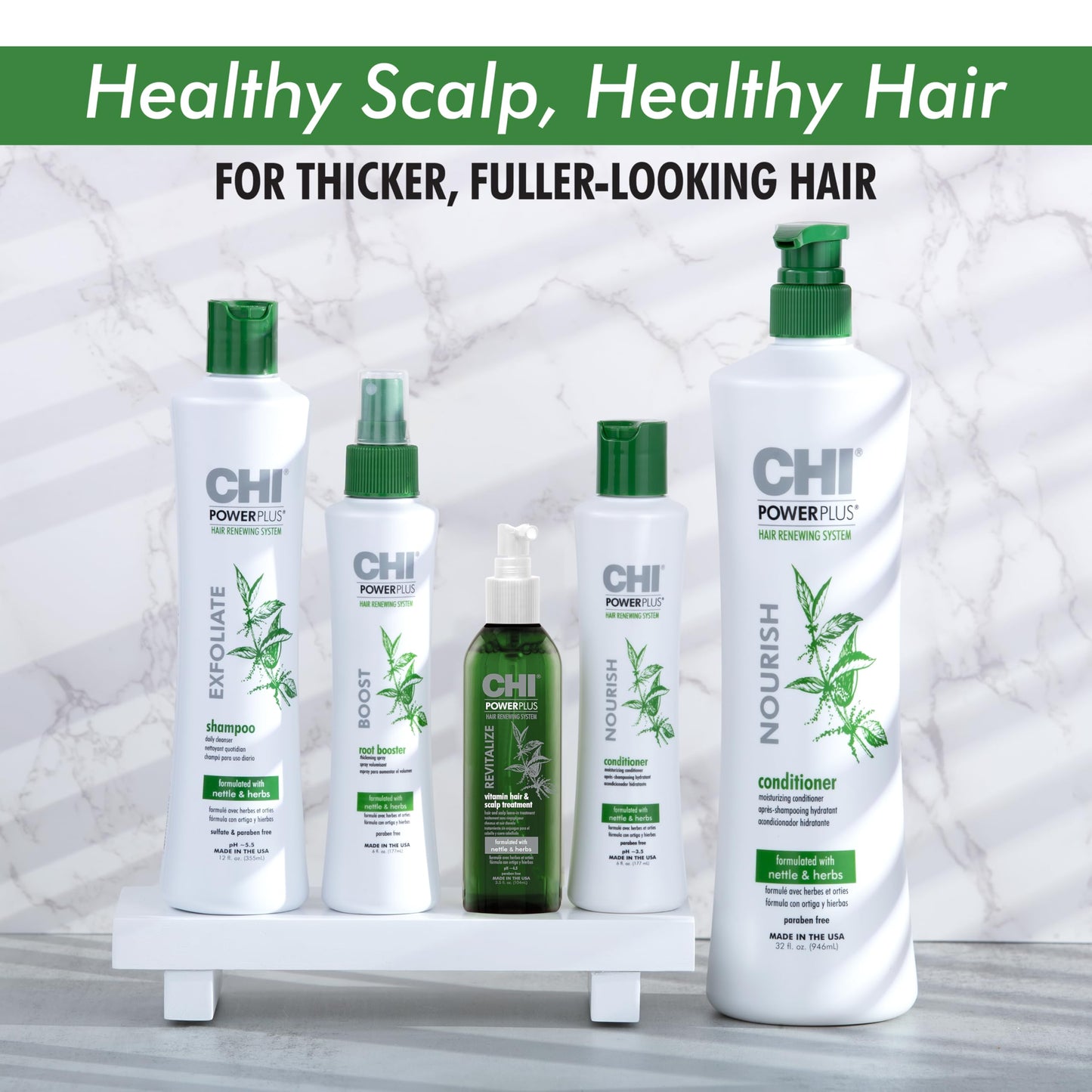 CHI PowerPlus Revitalizing Hair Treatment, Relieves Tightness & Dryness, Made With Botanicals & Vitamins to Nourish, Balance & Stimulate Scalp, 3 Oz