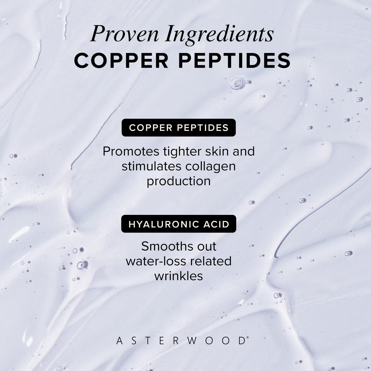 Asterwood Niacinamide Serum 1 oz + Copper Peptides Serum 1 oz
