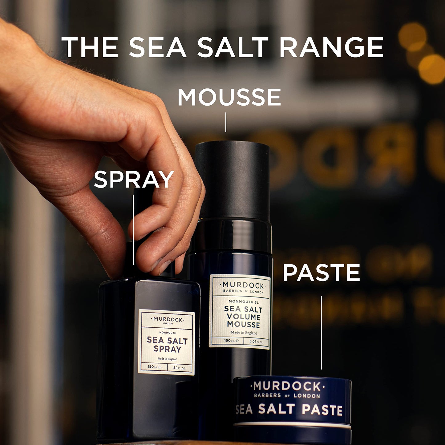 Murdock London Sea Salt Spray & Volume Mousse Bundle | Boosts Texture & Volume | Made in England | Pack of 2
