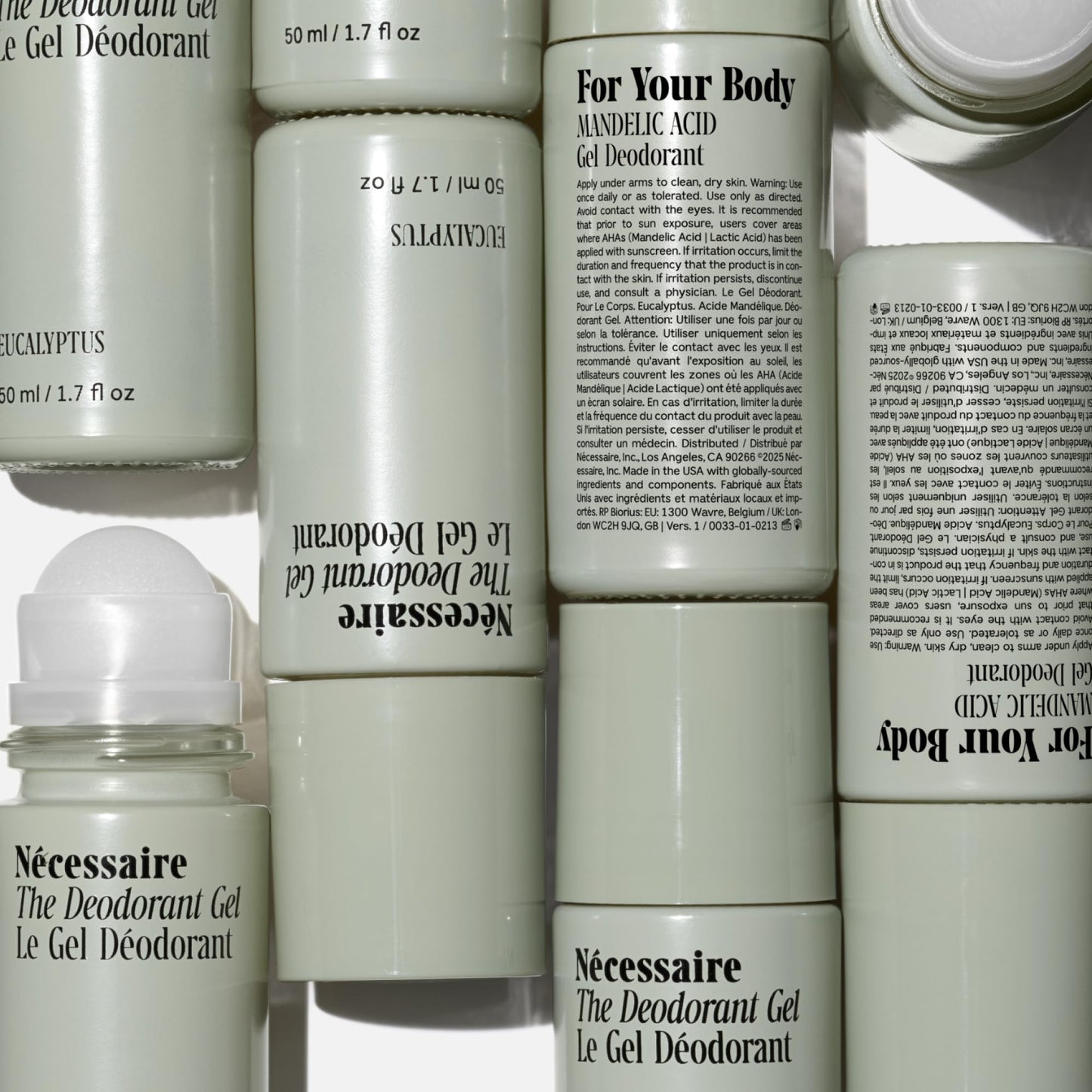 Proposed title- Nécessaire The Deodorant Gel - Clinical Deodorizing Treatment with 5% AHA. Vitamin B5 + B3. No Bumps. No Discoloration. Dermatologist-Tested. 1.7oz