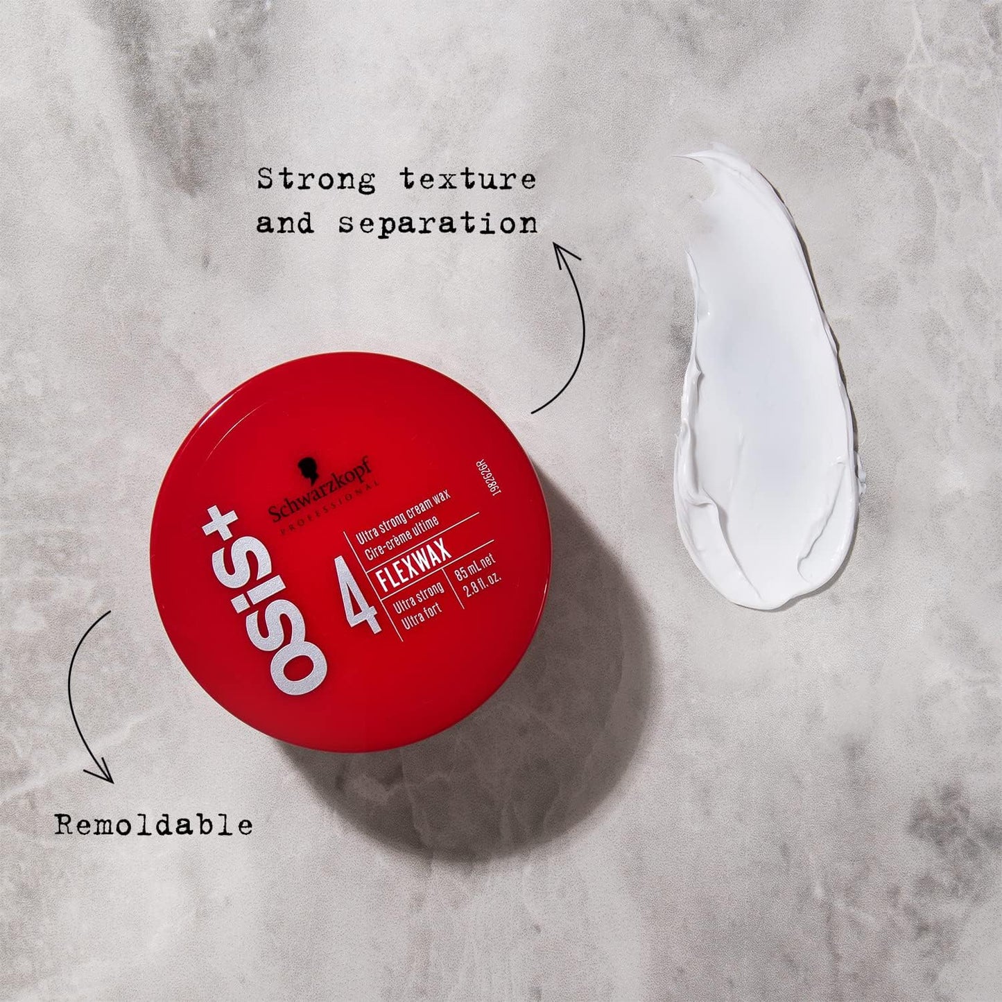 OSiS+ Dust It Mattifying Volume Powder (0.35 oz) and Flexwax Ultra Strong Hair Styling Cream Wax (2.8 oz) Bundle