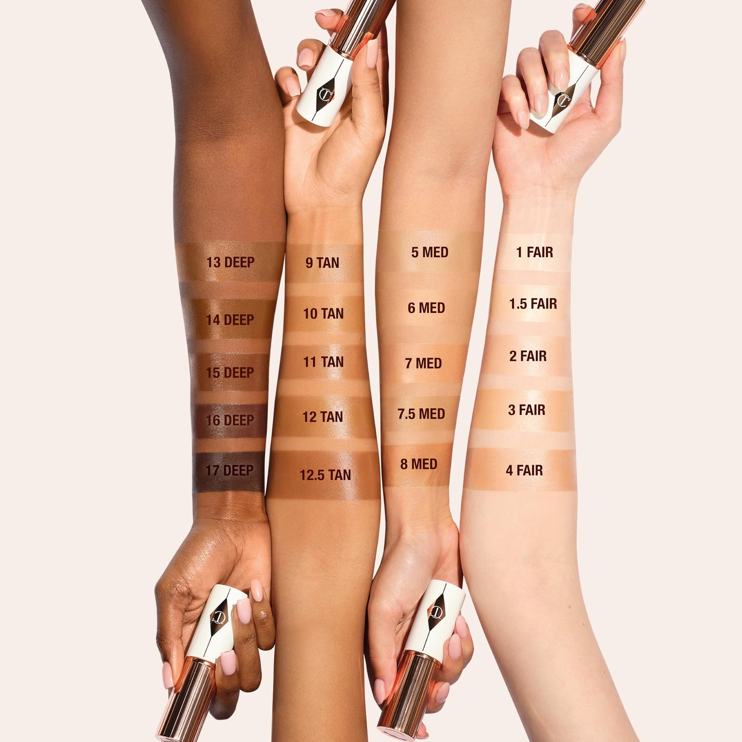 Charlotte Tilbury Unreal Skin Tint & Sheer Glow Hydrating Foundation Stick - Cream Foundation Makeup with Sheer-to-Light Coverage & a Buildable Formula - Blurring, Smoothing & Nourishing - 5 Medium