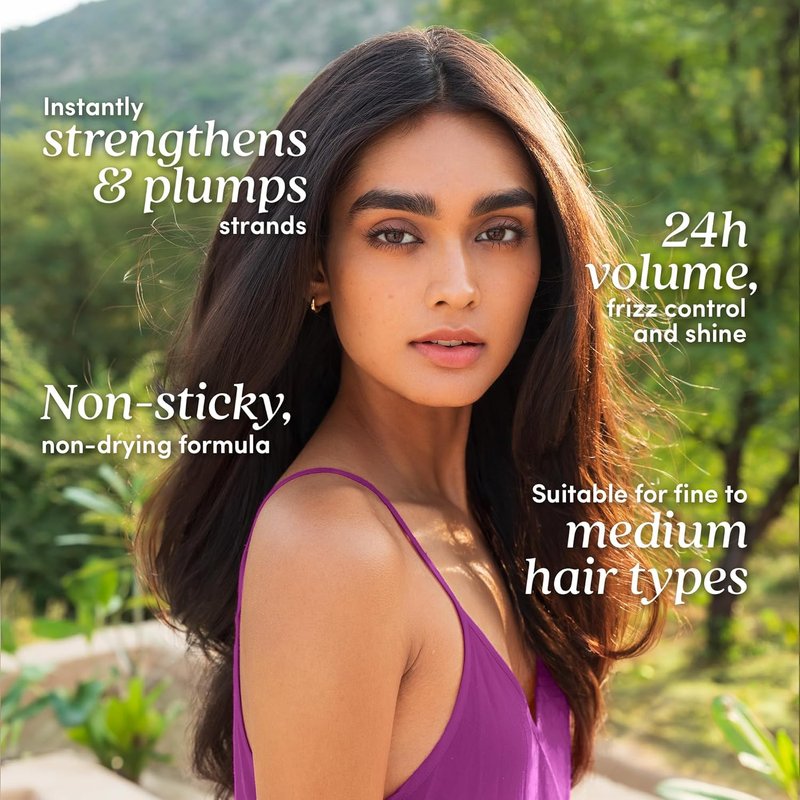 Moisturizing Volume Spray - Softens & Plumps for Thicker, Fuller Hair | Non-Sticky Heat Protection for Fine Hair
