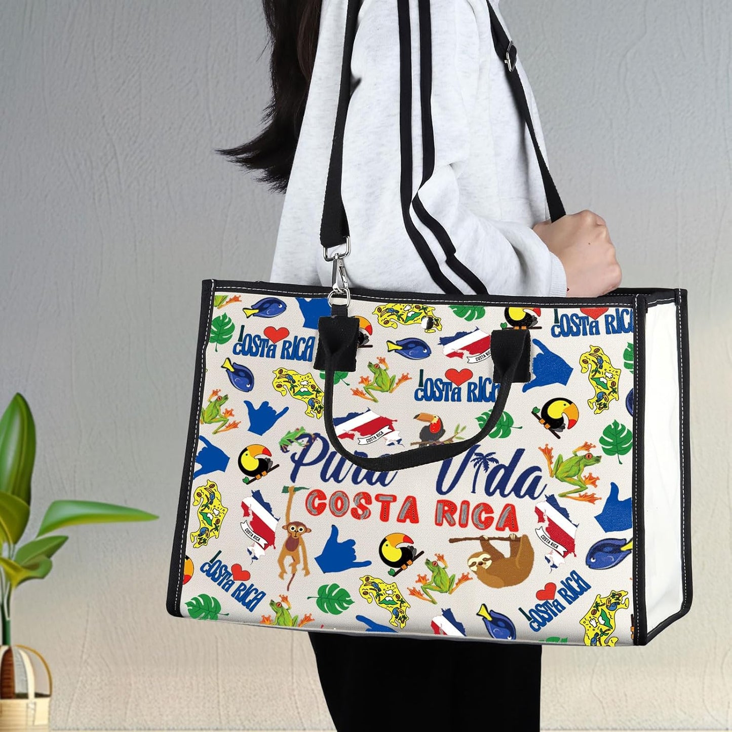 Costa Rica Makeup Bag - Stylish Travel Gift for Costa Rica Lovers | Zippered Design