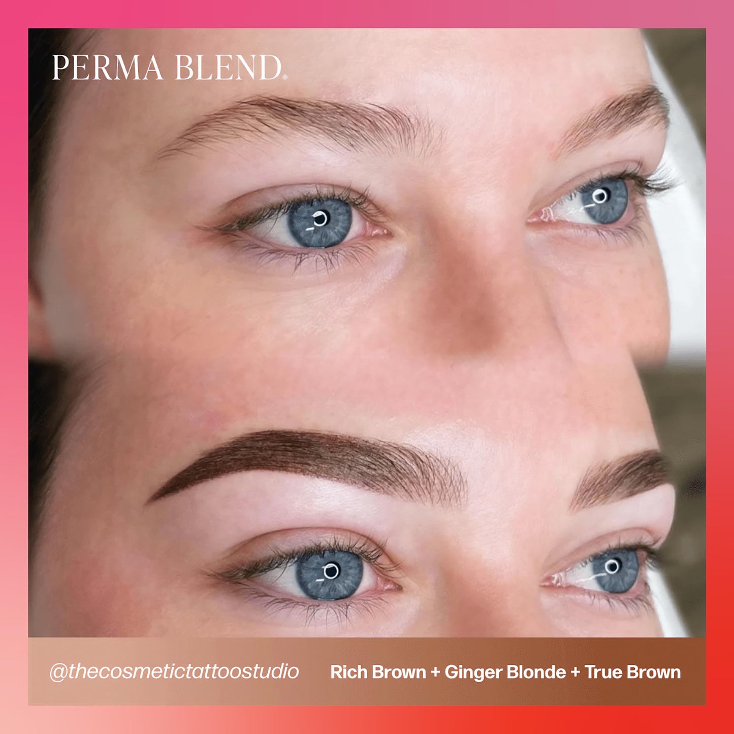 Perma Blend Ginger Blonde Eyebrow Tattoo Ink Pigment, Professional Brow Microblading Supplies, 1/2 oz Bottle