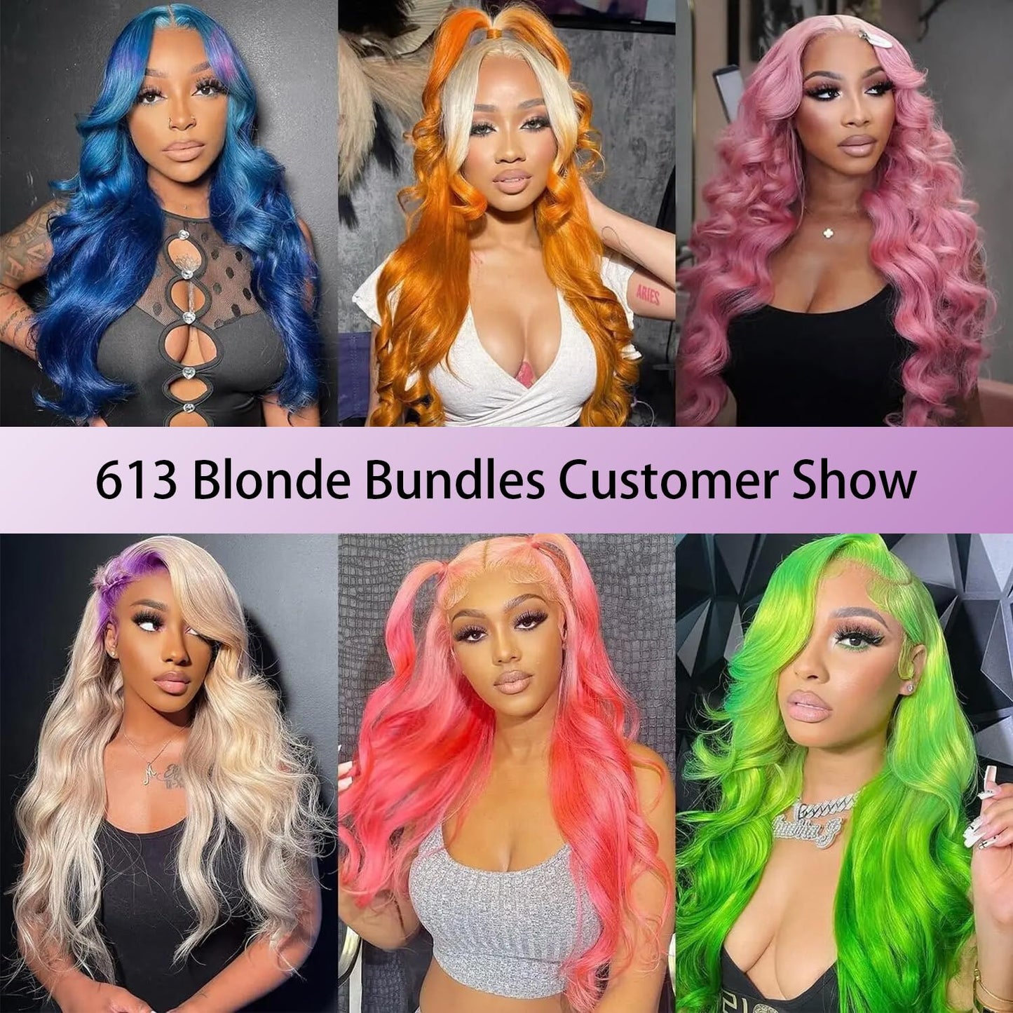 613 Bundles Human Hair Body Wave 20 Inch 100% Unprocessed Blonde Human Hair Bundles Brazilian Virgin Hair Weave 613 Body Wave Bundles