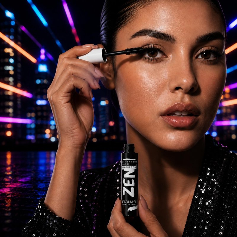 FARMASi 2 PACK Zen Extension Lash Mascara, Lengthening & Volumizing Effect, Clump-Free Definition, Smudge-Free Wear, Silicone Brush for Separated Fuller-Looking Lashes, Blackest Black