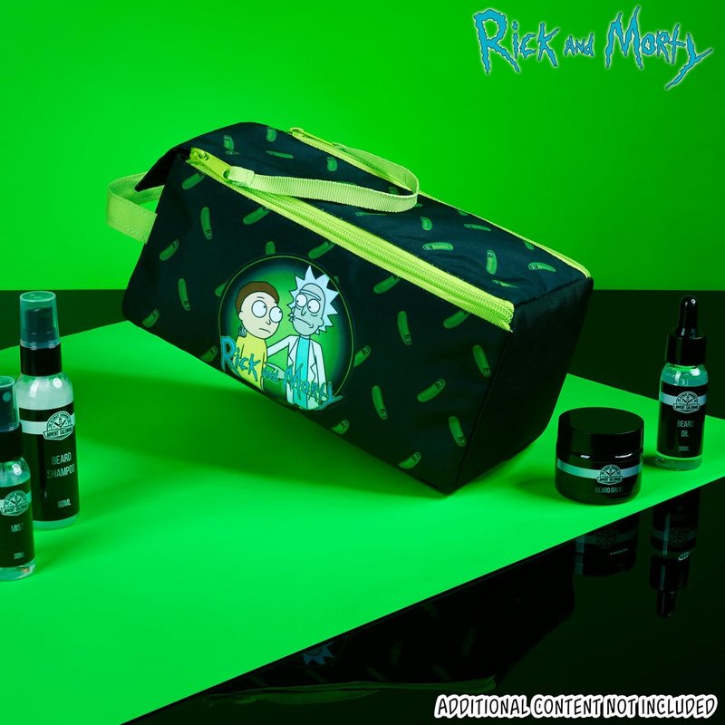 RICK AND MORTY Toiletry Bag for Men | Stylish Travel Wash Bag for Grooming & Gym Essentials