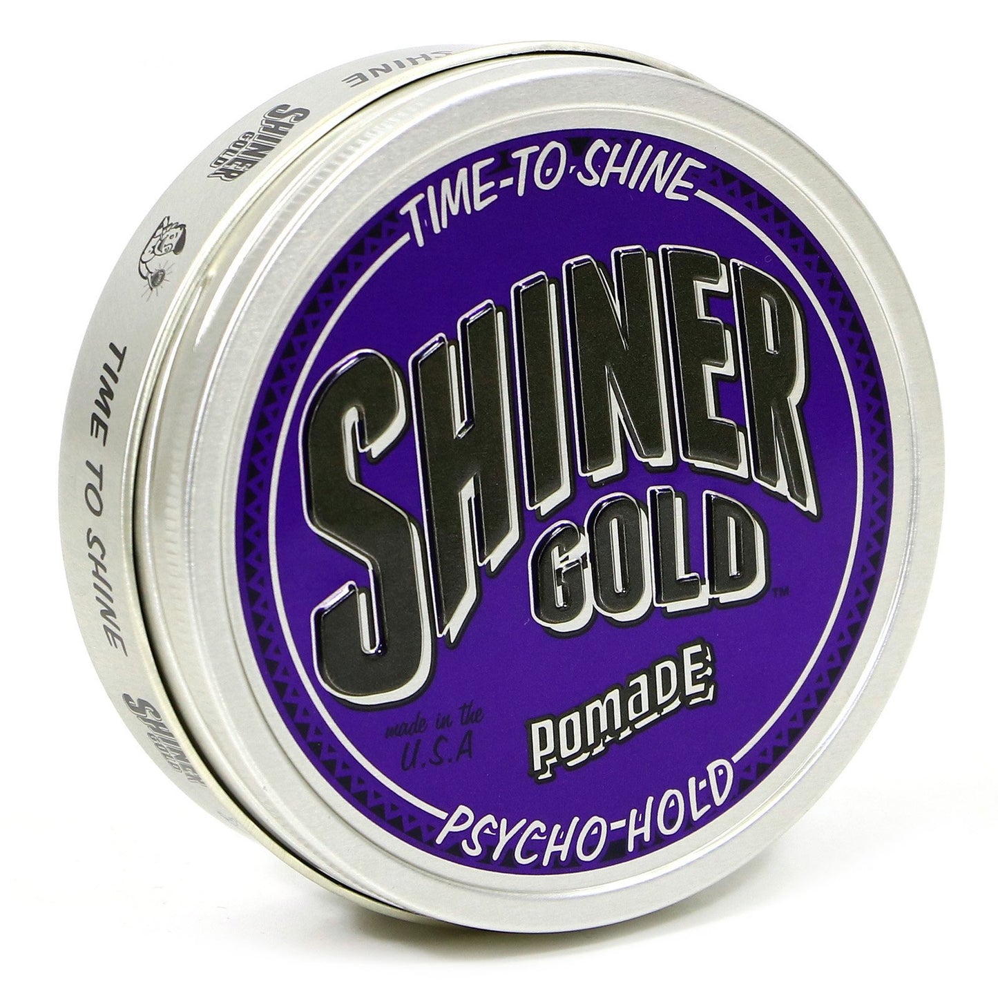Shiner Gold Psycho Hold Pomade | Extreme Hold | High Shine | Water-based | Coconut Scent