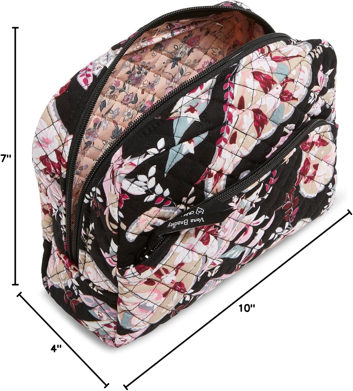 Cosmetic Makeup Organizer Bag - Large Cotton Design for Women | Stylish & Functional
