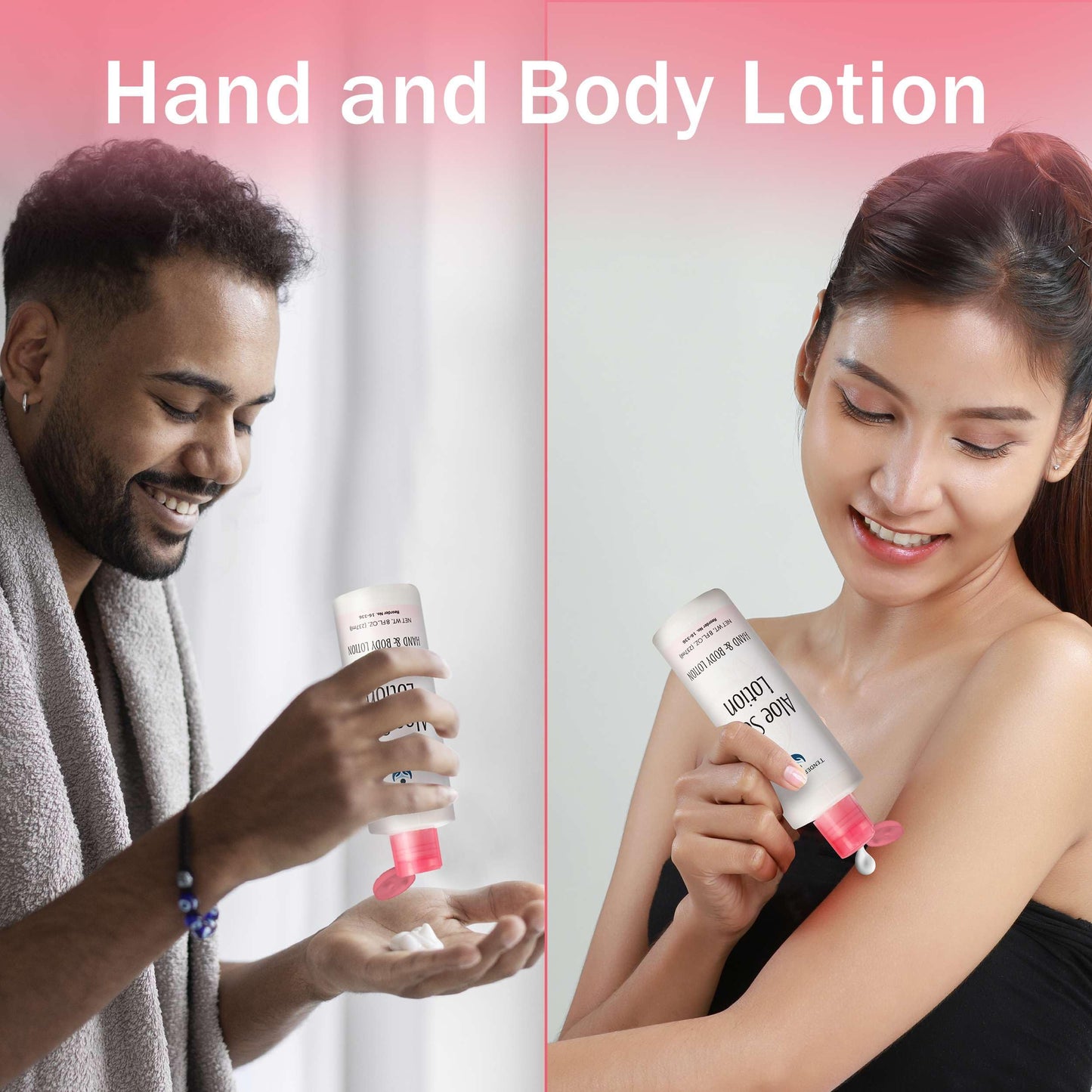 TenderGentle Aloe Lotion for Hands and Body - 6 Bottles with 8 oz of Aloe Vera Lotion for Dry Skin - Good for Sensitive Skin and Extra and Severely Dry Skin - Aloe Vera Moisturizer
