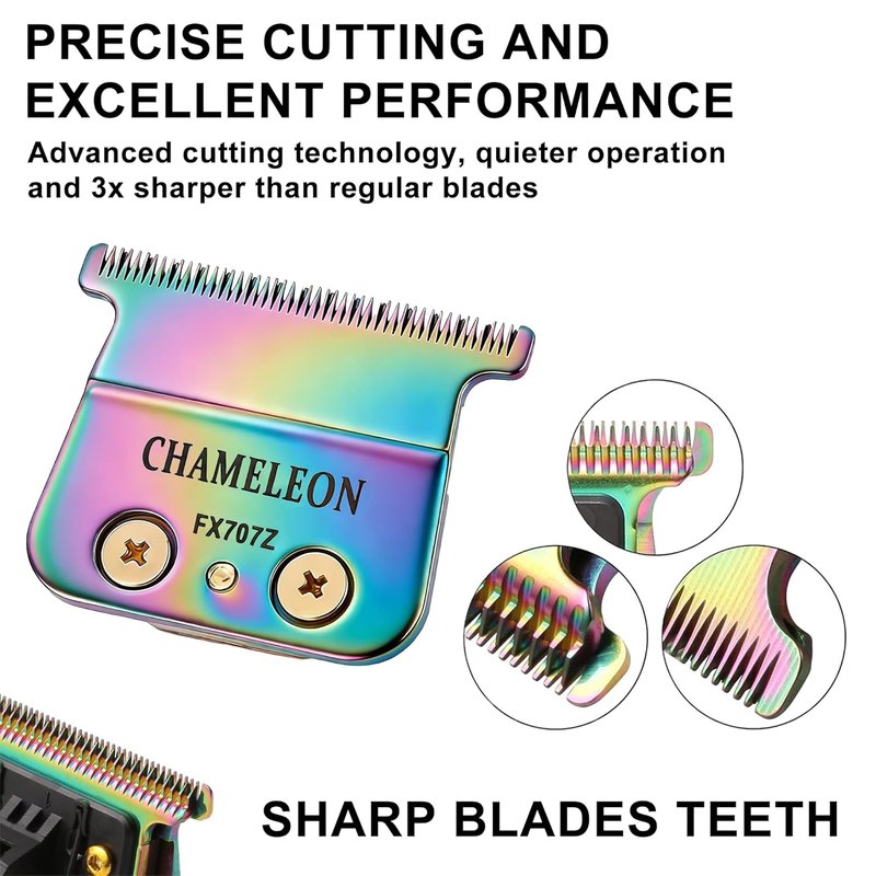 Trimmer Blades Replacement for BaByliss FX787 & FX726 - DLC 2.0 Clipper Blades, Colorful, 2 Packs