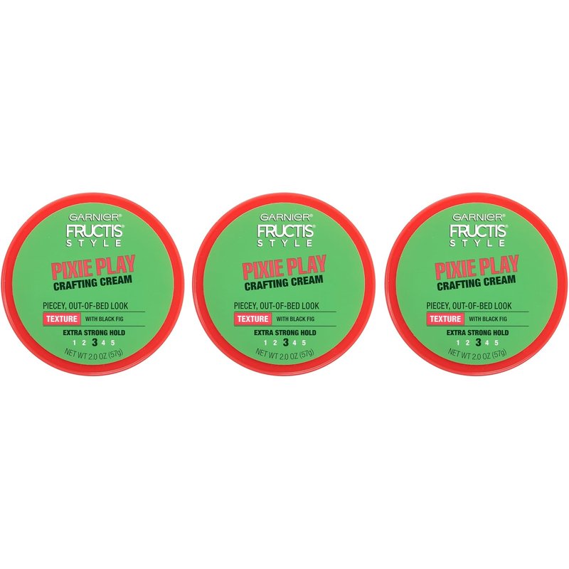 Garnier Fructis Hair Styling Cream - Pixie Play Crafting Formula | 3 Pack