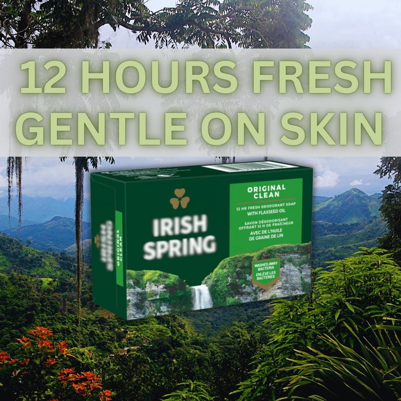 Irish Spring Bar Soap (20 PACK) Original Clean - Includes Bar Soap Holder & Loofah - Large 4 OZ Soap Bars, Original Clean Body Soap, Mens Bar Soap w/Soap Bar Holder & Loofah Sponge