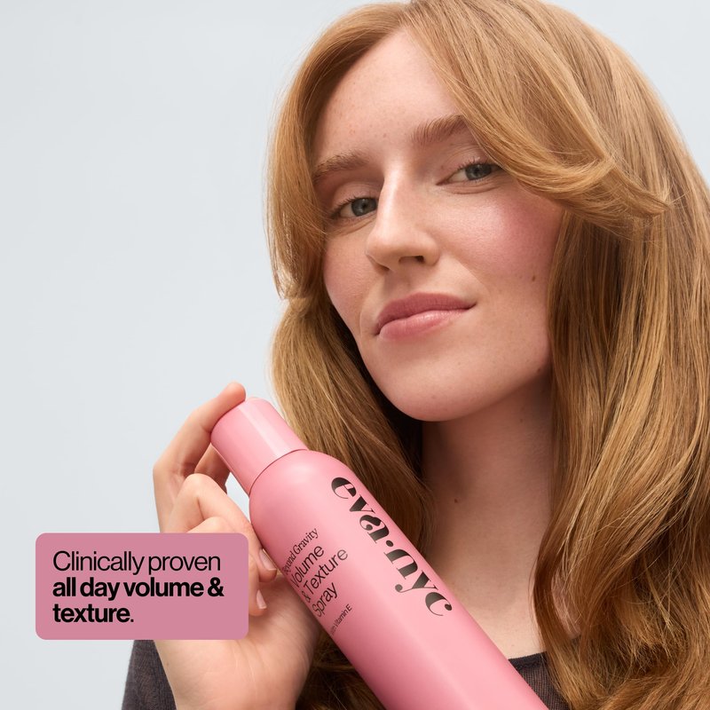 Eva NYC Volume and Texture Spray - Infused with Vitamin E Known to Promote Shine - Lightweight, Touchable Feel and Non-Sticky - Adds Body and Volume - Fine to Medium Hair - Lavender Scent - 5.3 fl oz