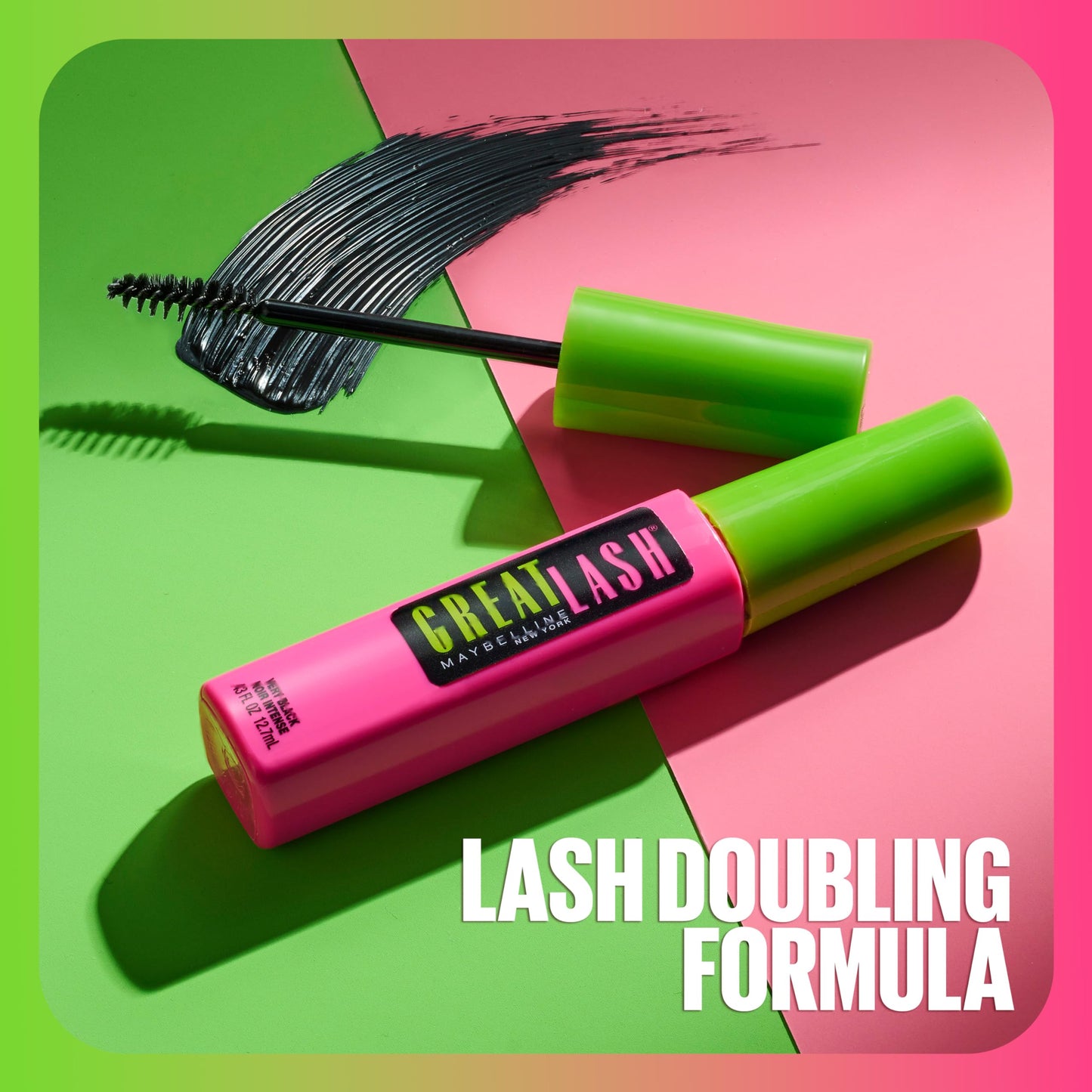 Maybelline Great Lash Clear Mascara, Conditioning Formula for Lashes and Eyebrows for a Natural Eye Makeup Look, 2 Count