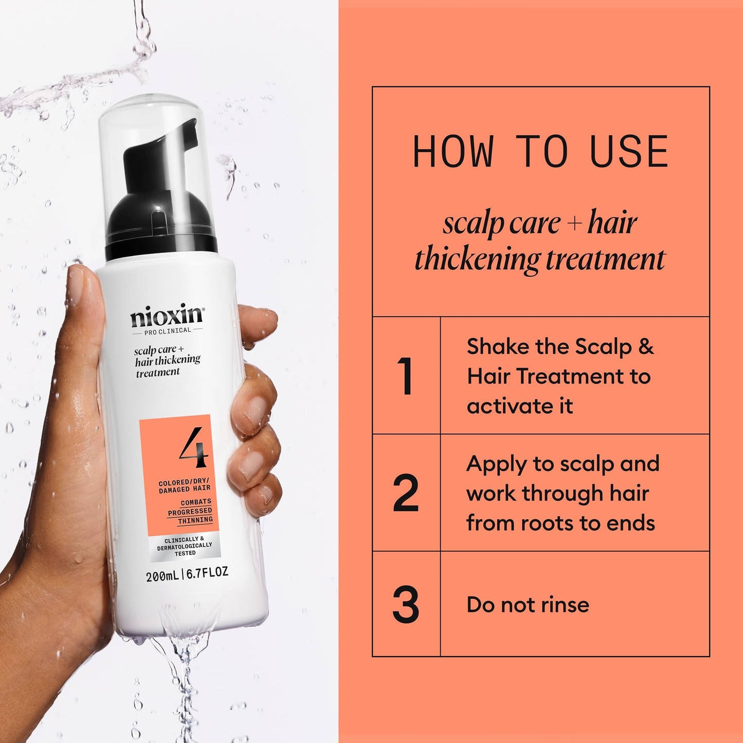 Nioxin System 4 | Scalp Care | Leave-In Treatment | Colored Damaged Hair