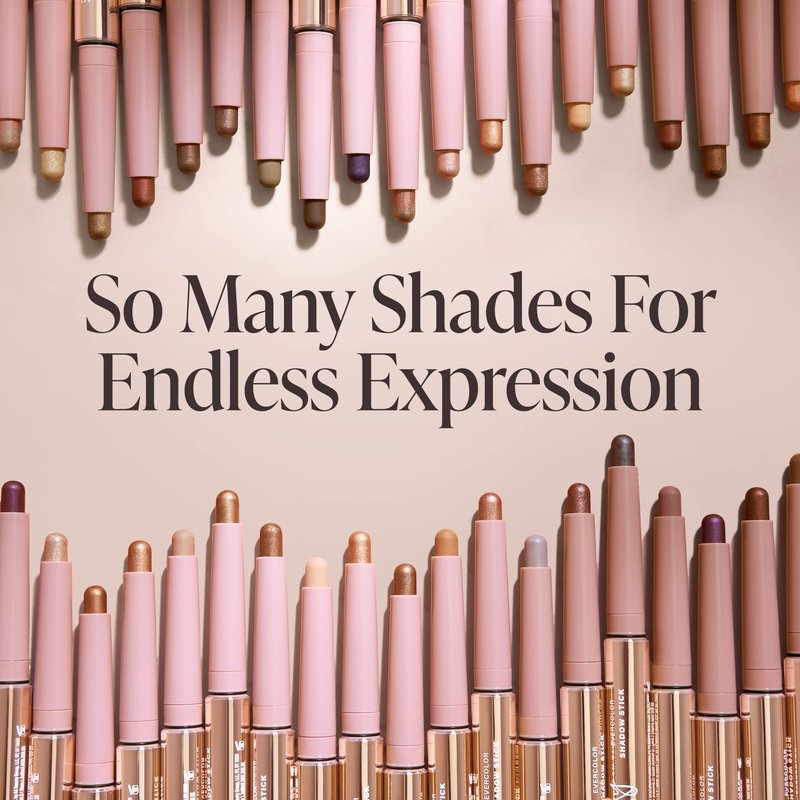 Mally Beauty Evercolor Eyeshadow Stick - Mimosa Shimmer - Waterproof and Crease-Proof Formula - Easy-to-Apply Buildable Color - Cream Shadow Stick