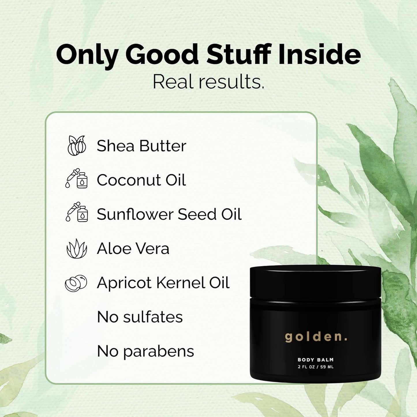 Golden Grooming Co. Men's Body Balm | Intense Repair Moisturizer with Mango Butter & Coconut Oil - Deep Hydration for Extra Dry Skin - 1-Pack