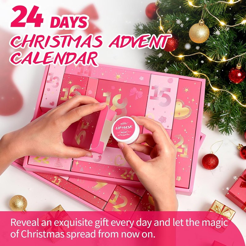 Makeup Advent Calendar 2025 - 24 Days of Beauty Gifts for Women & Teens | Perfect for Christmas & Special Occasions