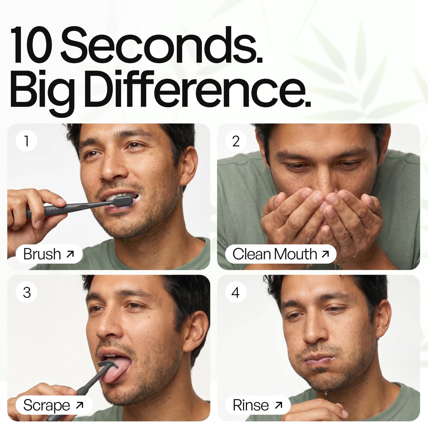 TOKII Tongue Scraper & Tongue Cleaner for Adults - Charcoal Infused Ultra Soft Bristles, Fights Bad Breath Naturally Includes Travel Toothbrush, Hygienic Stand and Waterproof Pouch (Black, Pack of 1)