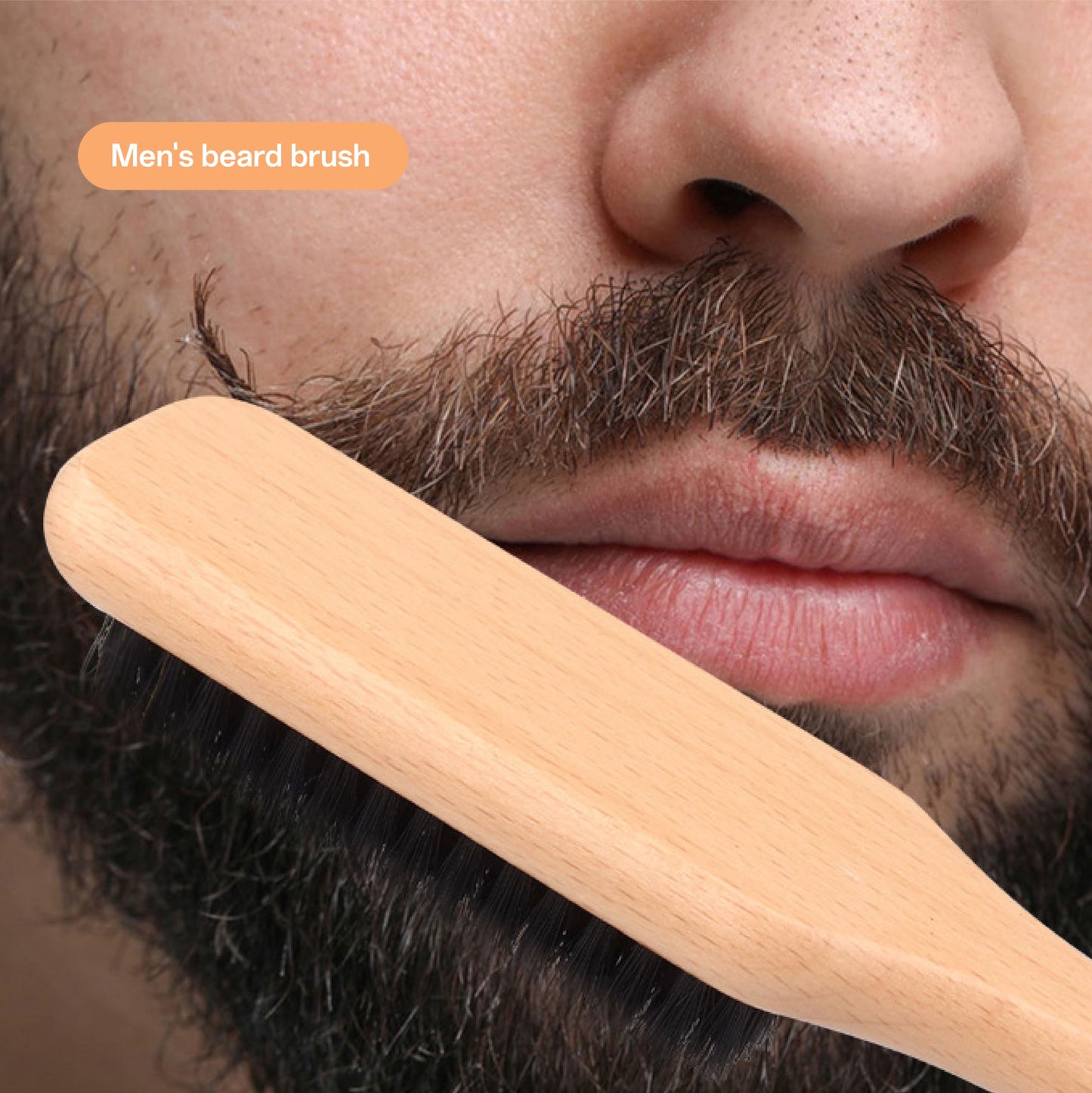 IIUIKOO Boar Bristle Slick Back Hair Brush - Soft Bristles for Fine Hair & Smoothing, Polishing Brush for Men Women Kids, Edge Control & Styling Hairbrush
