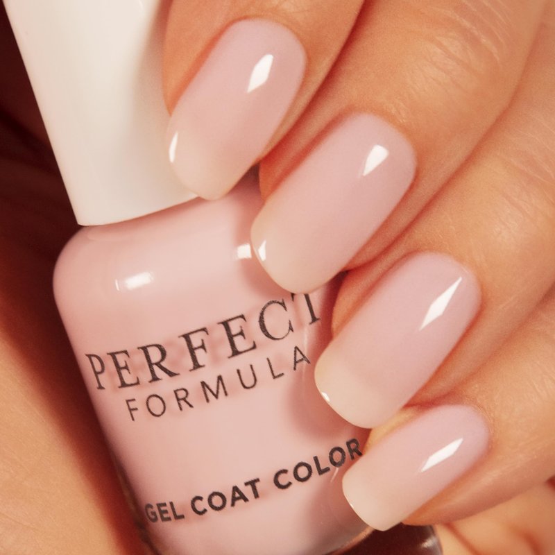 Perfect Formula Gel Coat Manicure Set - Nail Strengthener, Keratin Nail Treatment, Pink, Powder Pink, Taupe and Clear - Nail Strengthener for Damaged Nails - Made In The USA, 0.17 Fl Oz (4 Pieces)