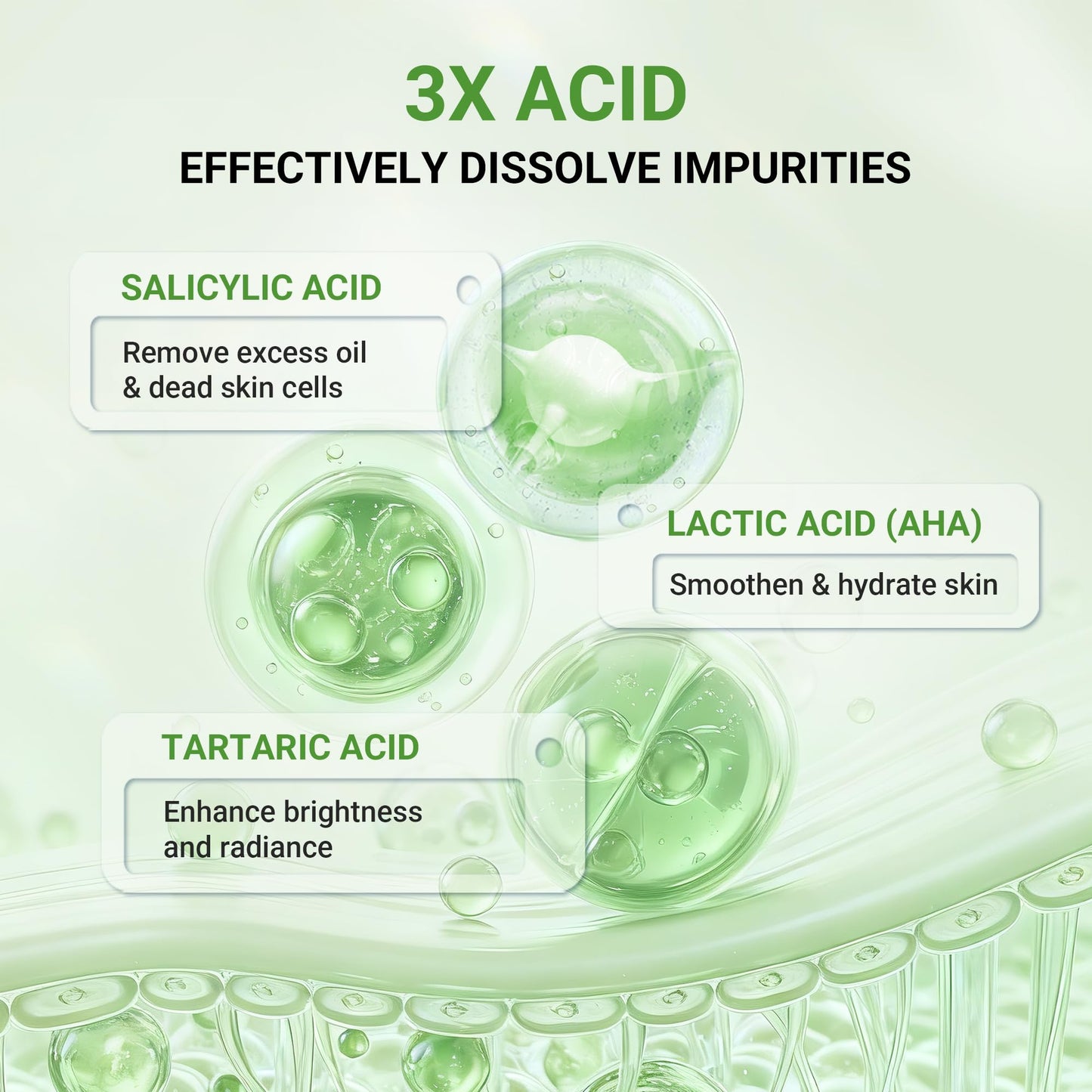 Dr.Leo 3X Acid Clay Mask, Pore Minimizing & Oil Control Face Mask, 3.53oz
