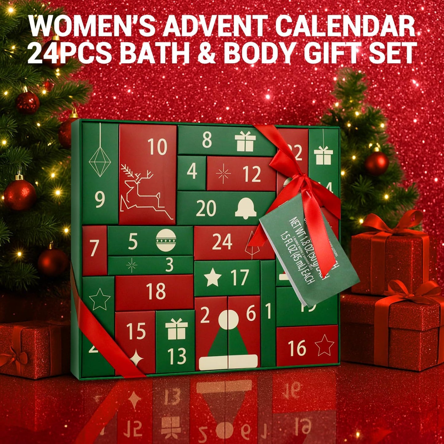 Advent Calendar 2025 - Christmas Countdown Calendar for Women | 24 Days of Spa Gifts