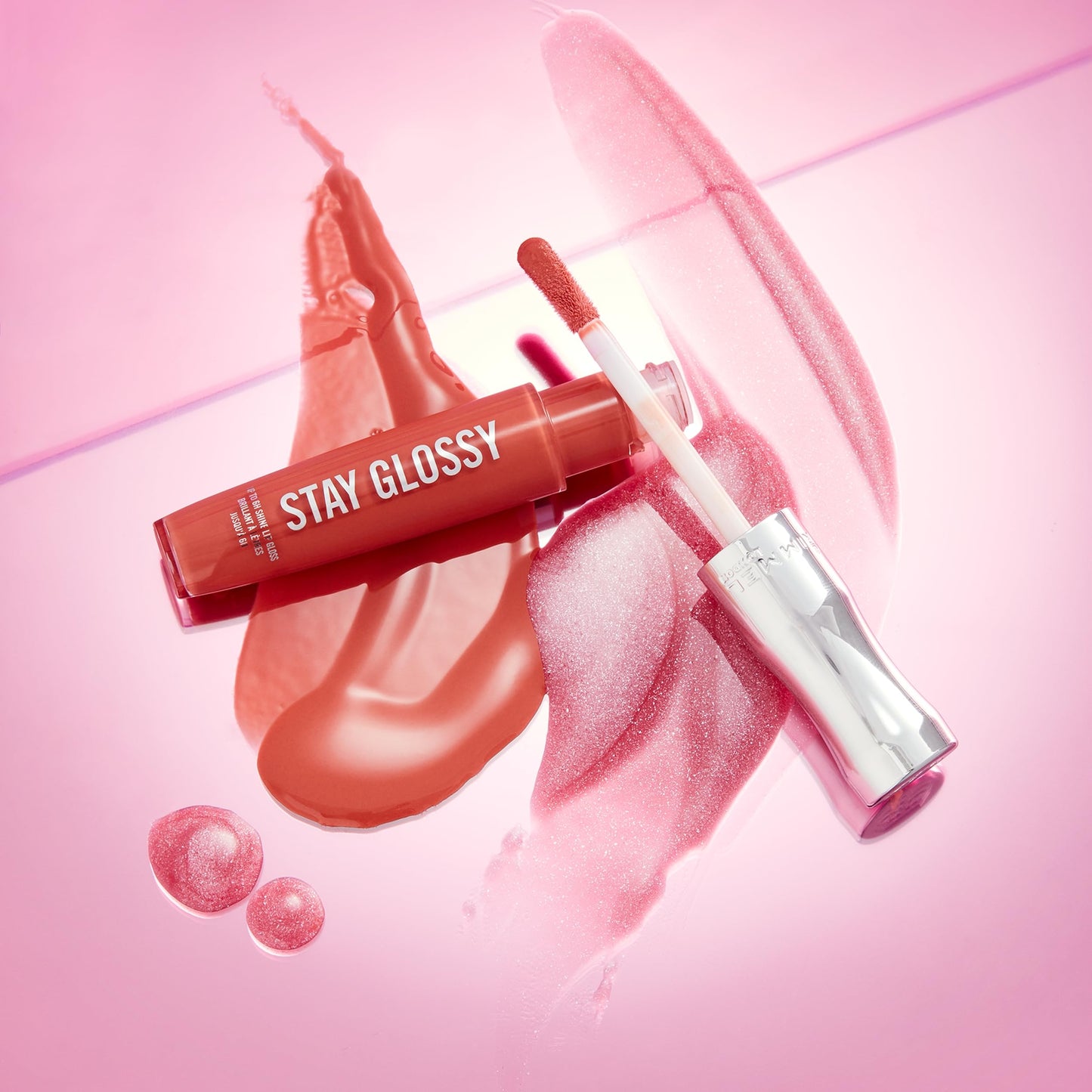 Rimmel Stay Glossy Lipgloss, Claridge's Ruby, 0.18 Fl Oz (Pack of 5)