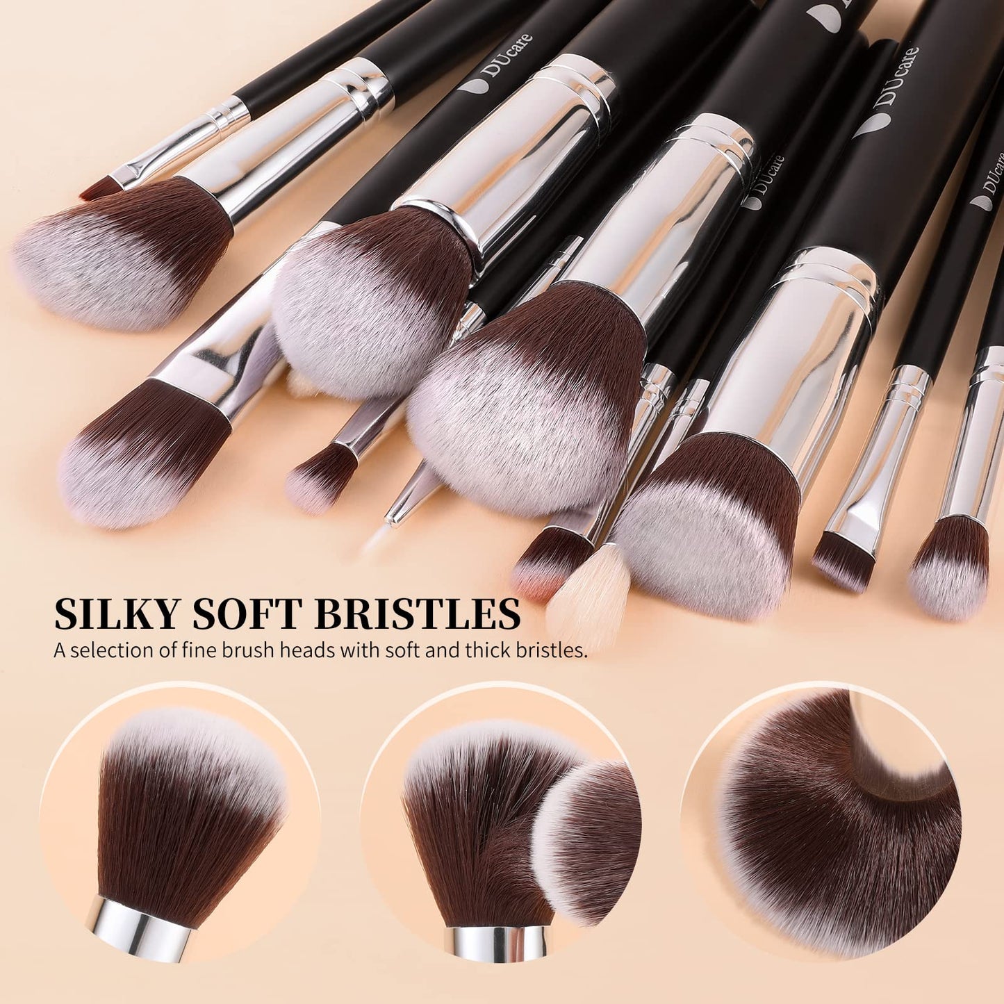 DUcare Makeup Brushes with Makeup Brush Solid Soap Cleanser