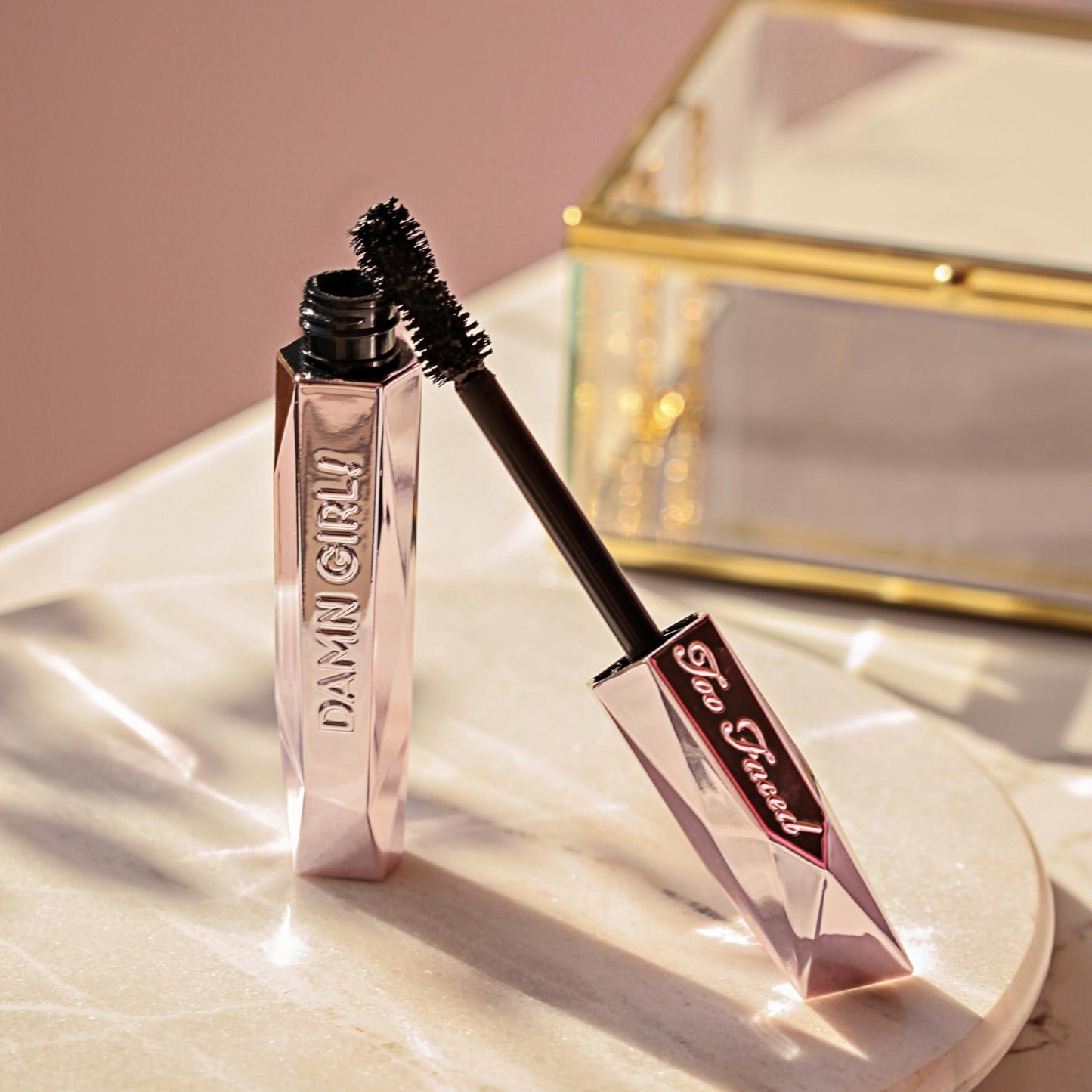 Too Faced Damn Girl 24-Hour Mascara | Volumizing, Lengthening + Curling for Smudge-Resistant Lashes, 0.44 Fl Oz