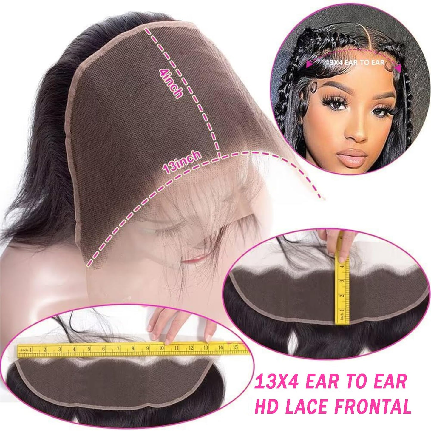 13x4 Lace Frontal Closure Body Wave