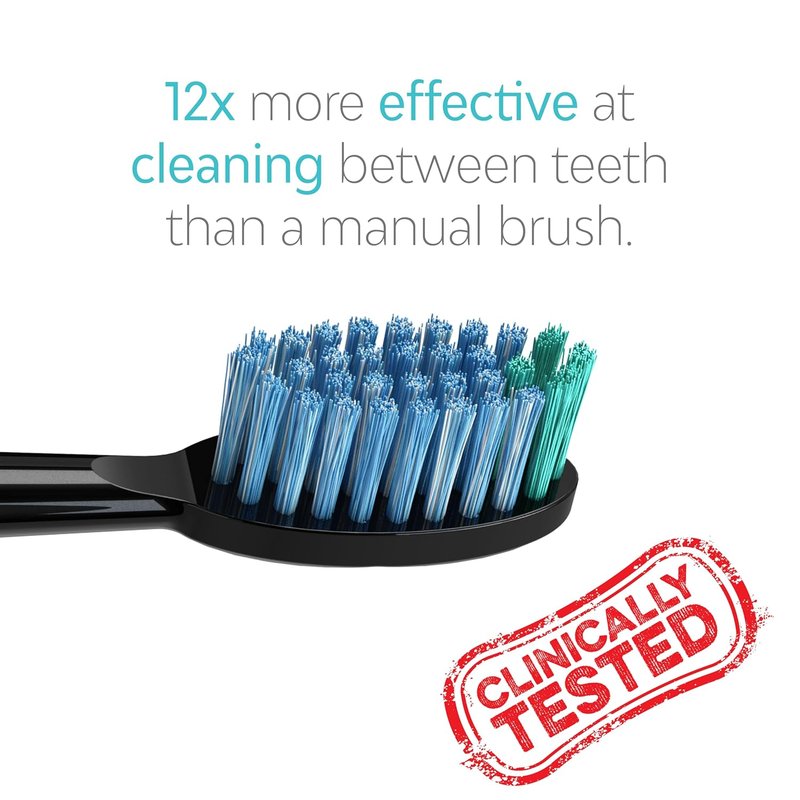 TAO Clean Whitening Replacement Brush Heads - Daily Care - Black | 2 Pack
