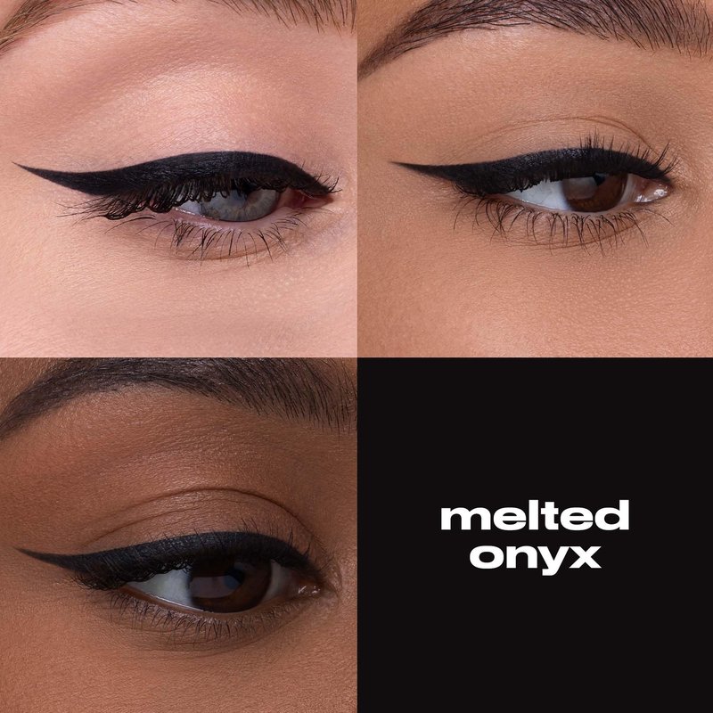 Urban Decay 24/7 Liquid Stick Waterproof Eyeliner - Smudge-Proof, Transfer-Proof, Up to 24HR Wear, Dual-Ended Retractable Gel Liner with Blending Eye Brush - Melted Onyx (deep matte black)